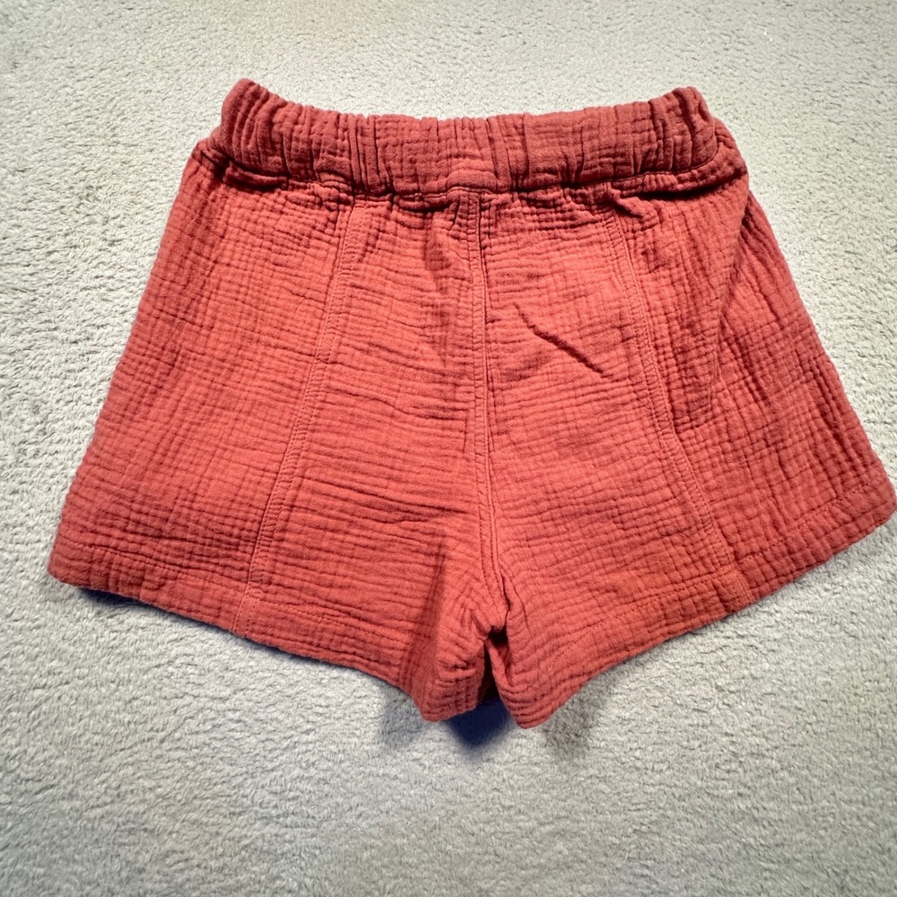 Madewell‎ Double Gauze Pull-On Shorts Womens XXS Pink Summer Casual - Picture 2 of 9